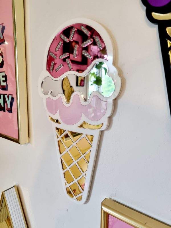 PINK POP ART ICE CREAM MIRROR