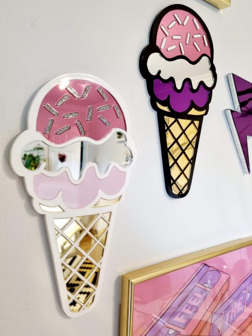 PINK POP ART ICE CREAM MIRROR